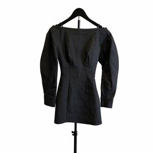 Elegant Black Long Sleeve Dress